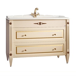 Belux Тумба под раковину  Империя Н105-02 слоновая кость – фотография-1